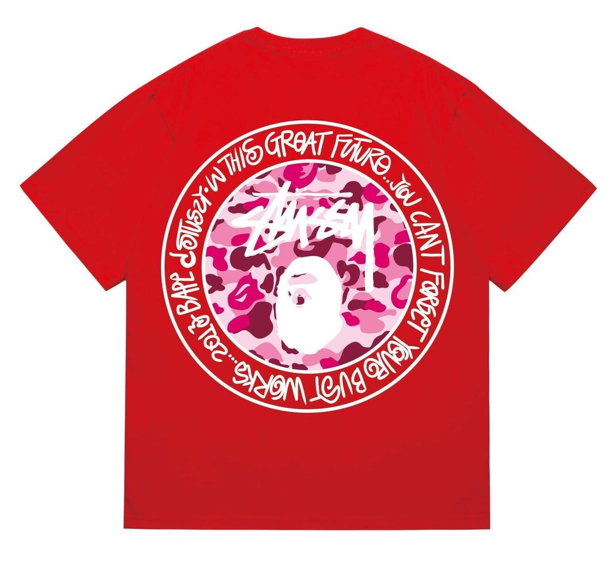 BAPE Light Circular Graphic Short-Sleeve T-Shirt ¡ª back