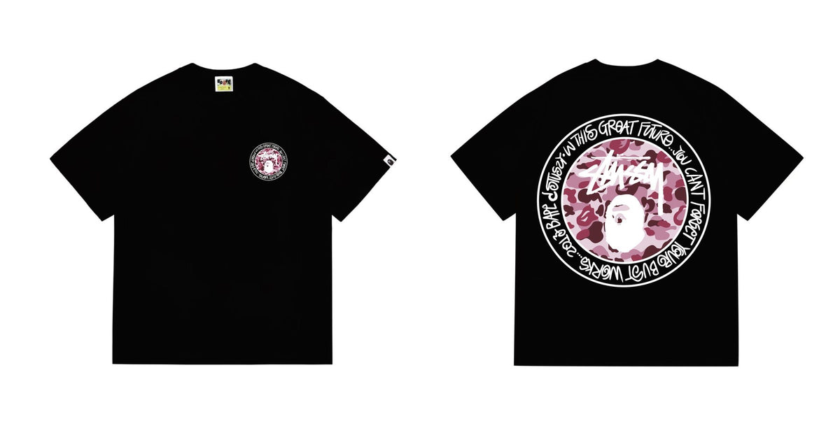 BAPE Light Circular Graphic Short-Sleeve T-Shirt ¡ª front