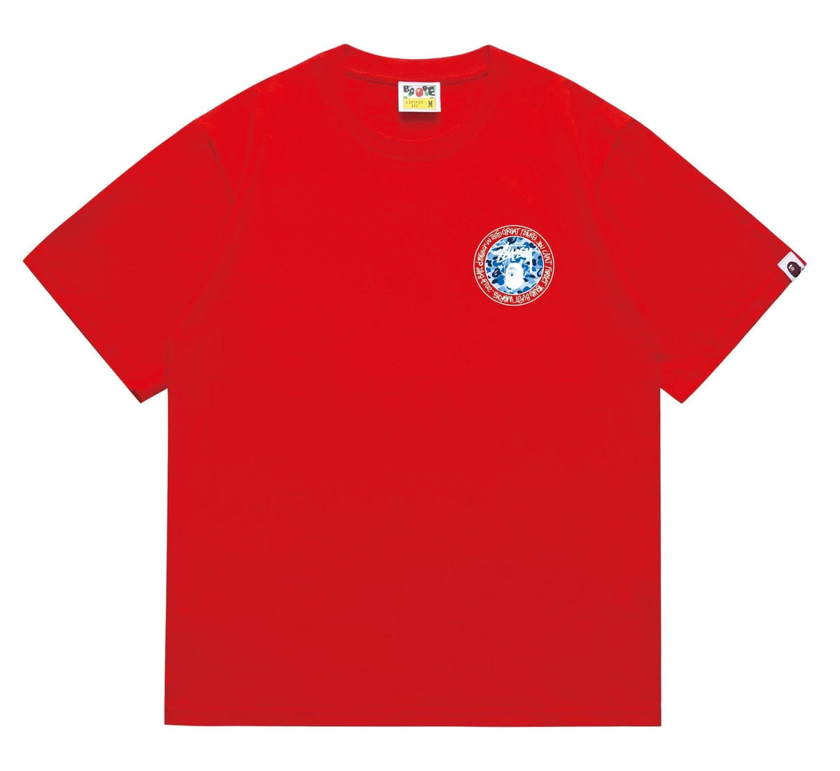 BAPE White-Ring Camo Back Graphic T-Shirt ¡ª front