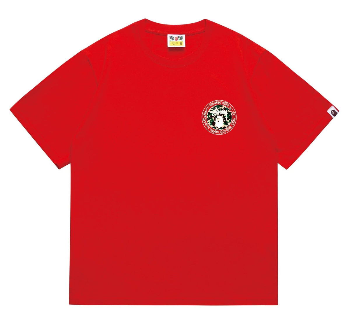 BAPE Circular Camo Ape Graphic T-Shirt ¡ª front