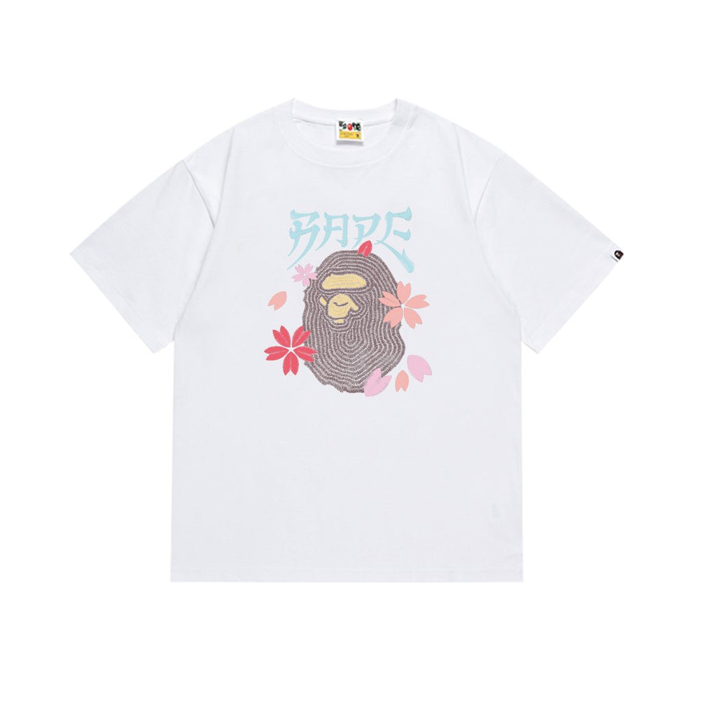 BAPE Floral Ape Graphic Short-Sleeve T-Shirt ¡ª front