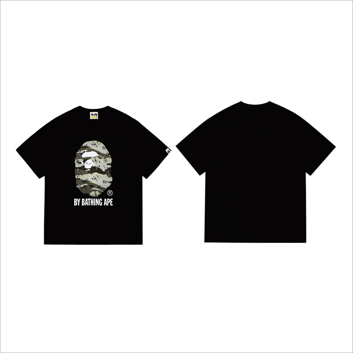 BAPE Olive Camo Ape Head Graphic T-Shirt ¡ª front