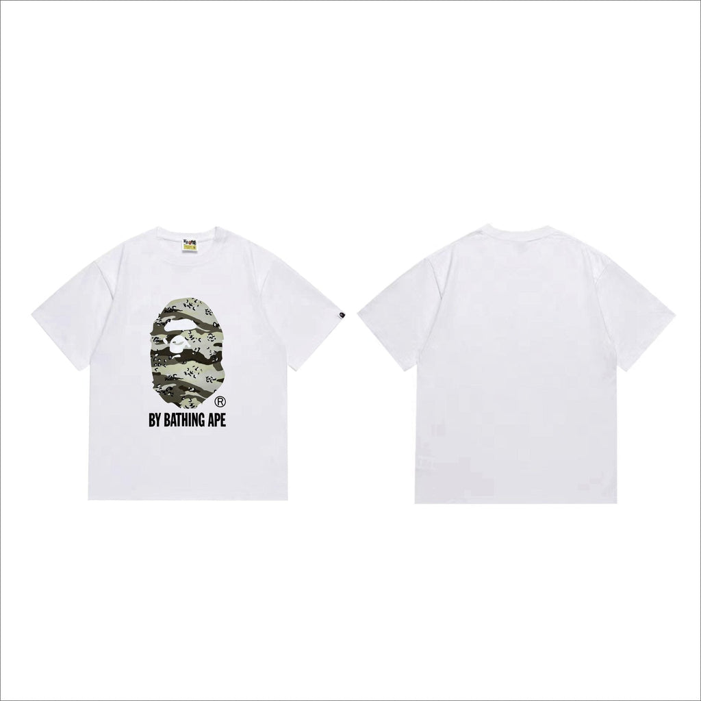 BAPE Olive Camo Ape Head Graphic T-Shirt ¡ª front