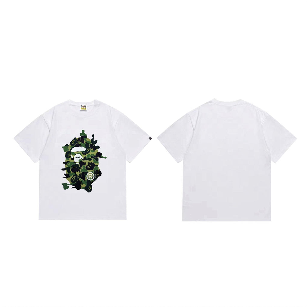 BAPE Camouflage Ape Face Graphic T-Shirt ¡ª front