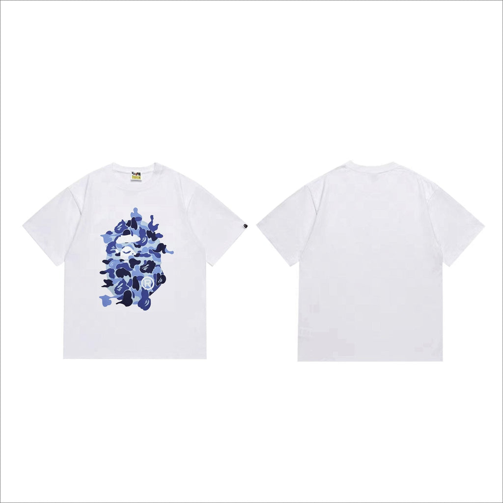 BAPE Camouflage Ape Face Graphic T-Shirt ¡ª front