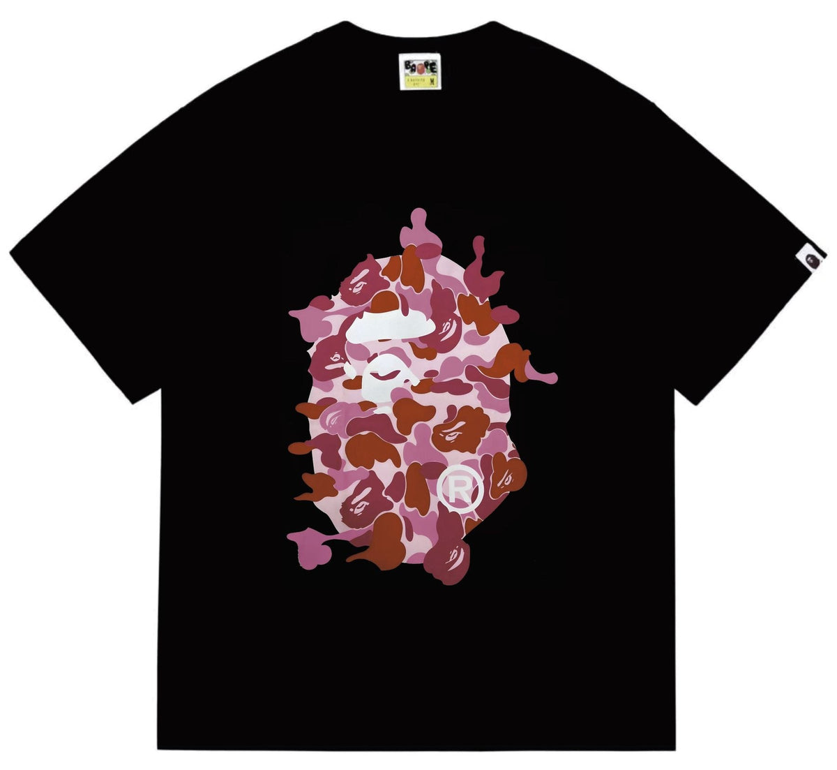 BAPE Camouflage Ape Face Graphic T-Shirt ¡ª front