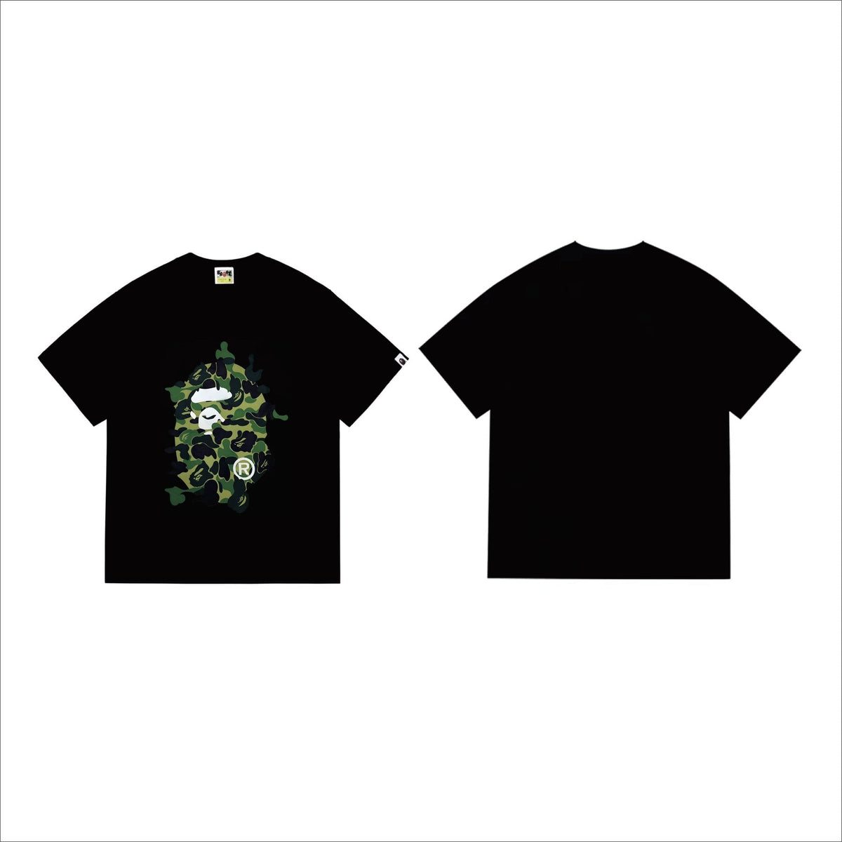 BAPE Camouflage Ape Face Graphic T-Shirt ¡ª front