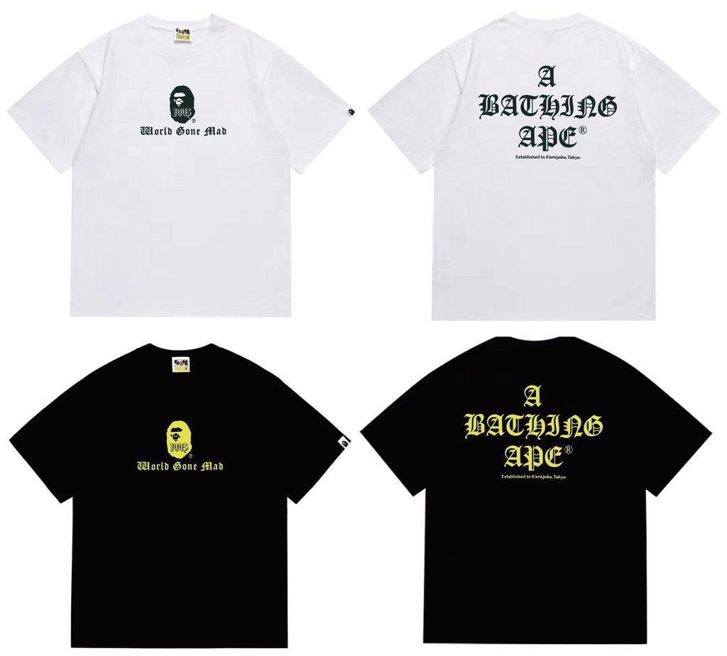 BAPE Ape-Head Front & Back Graphic T-Shirt ¡ª comparison