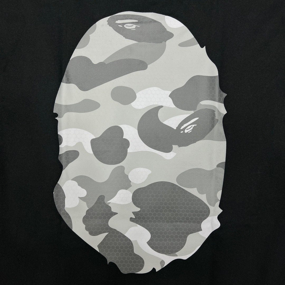 BAPE Grey Camo Ape Head Graphic T-Shirt ¡ª detail