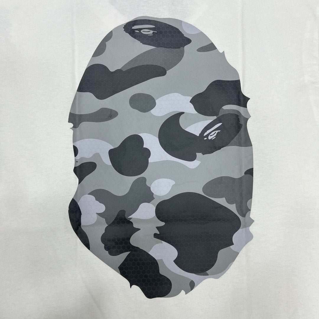 BAPE Grey Camo Ape Head Graphic T-Shirt ¡ª detail