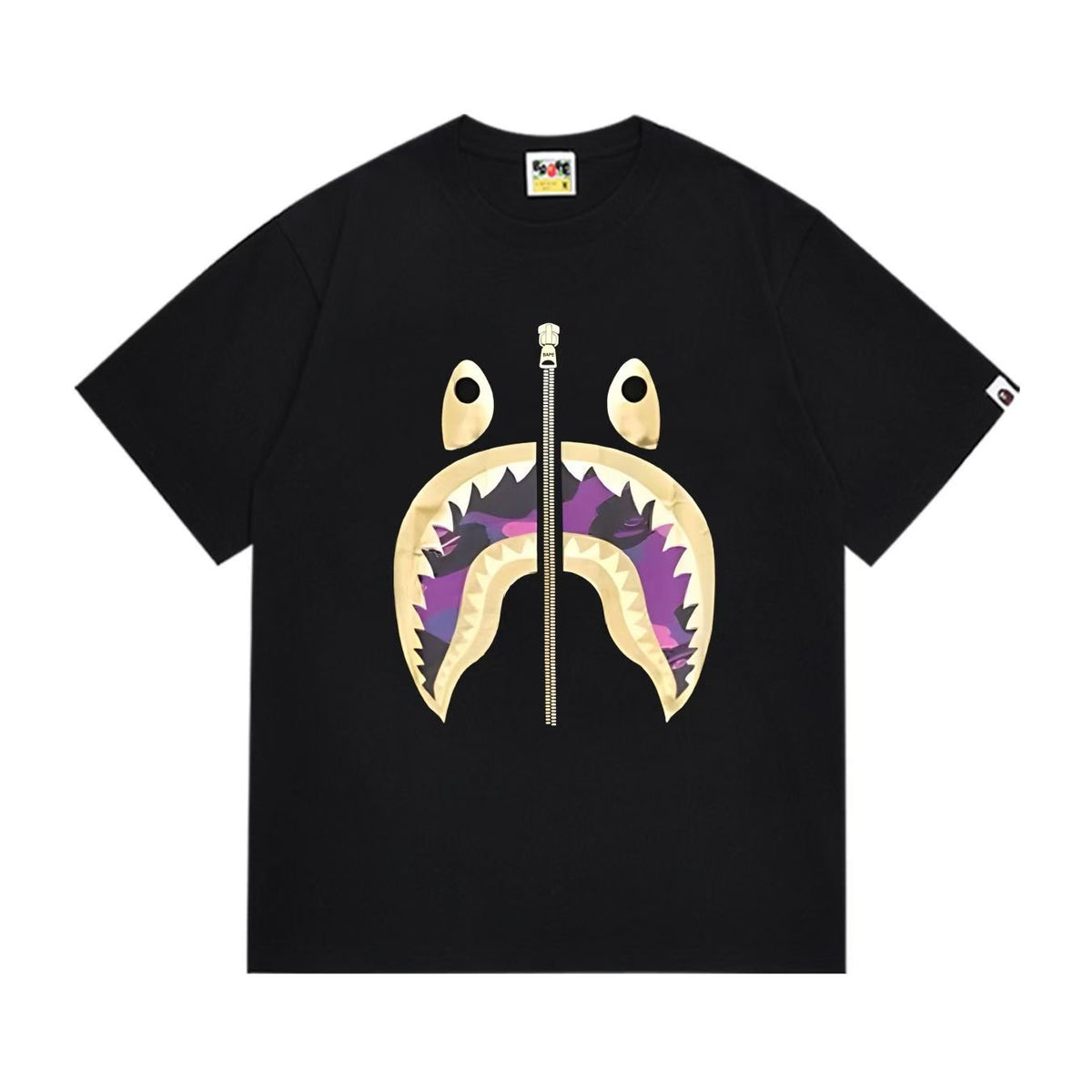BAPE Shark Mouth Zipper Graphic T-Shirt ¡ª hero