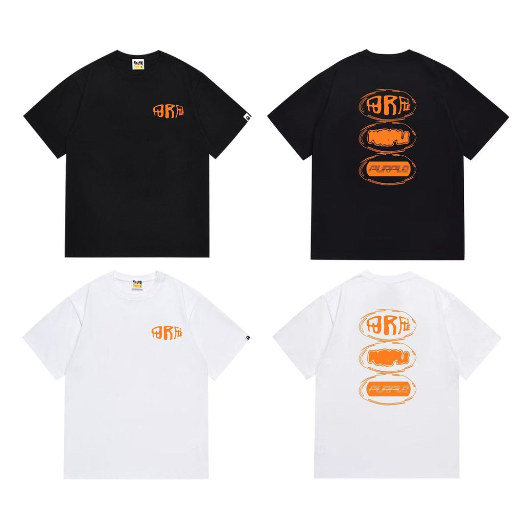 BAPE Orange Graphic Short-Sleeve T-Shirt ¡ª comparison
