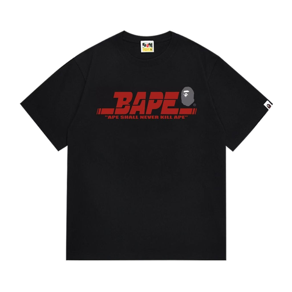 BAPE Red Wordmark Graphic T-Shirt ¡ª front