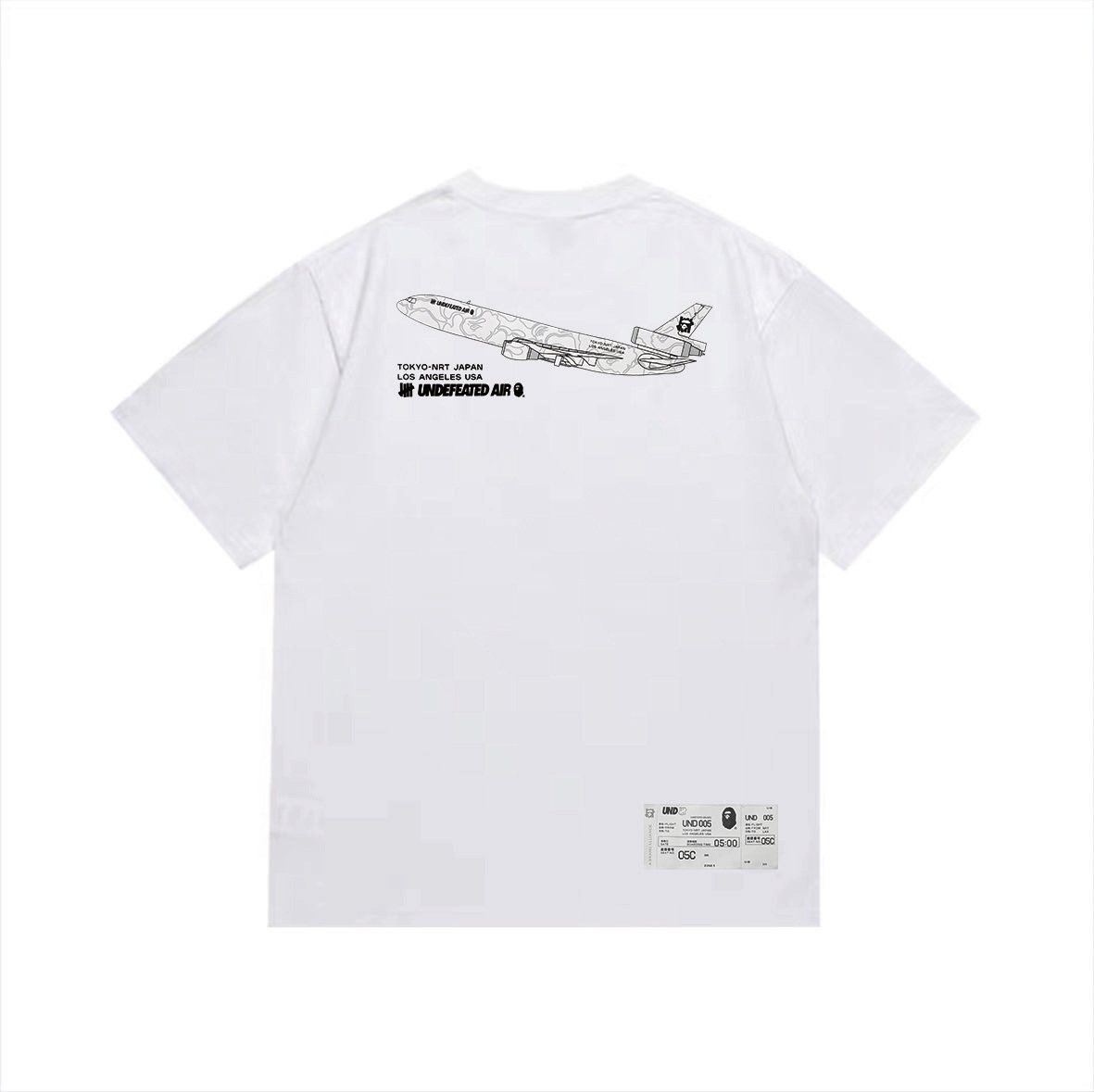 BAPE UND 005 Airplane Graphic T-Shirt ¡ª back