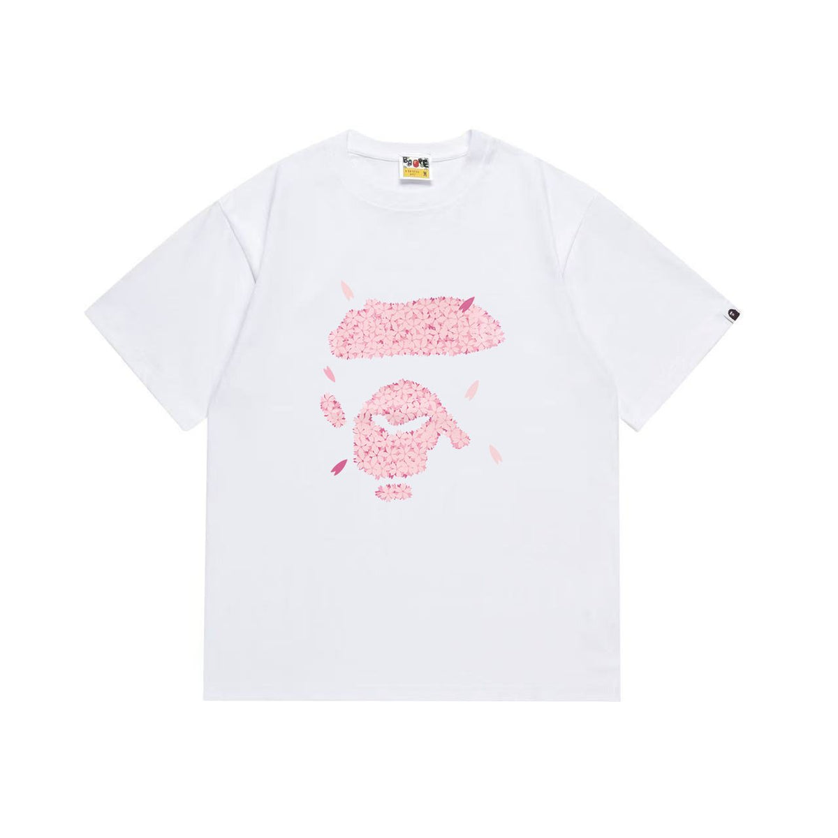 BAPE Pink Ape-Head Graphic T-Shirt ¡ª front