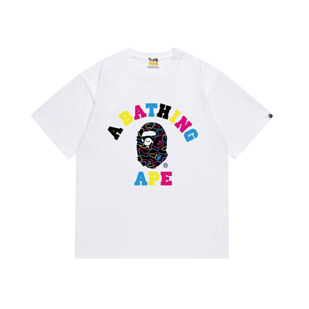 BAPE Multicolor Front Graphic Short-Sleeve T-Shirt ¡ª hero