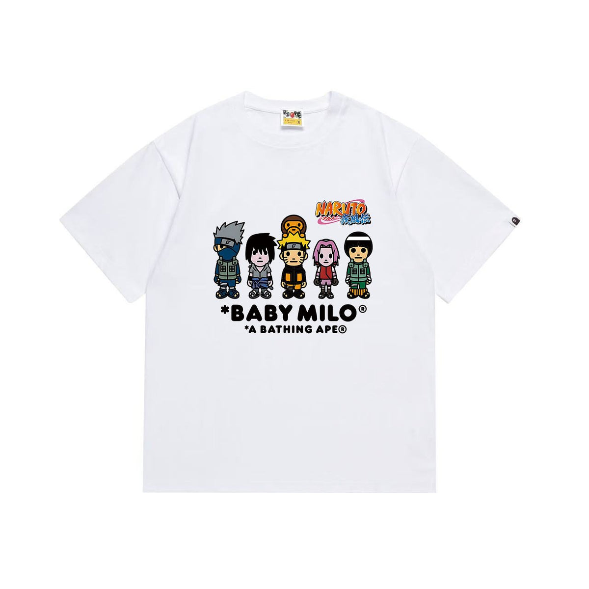 BAPE Baby Milo Naruto Graphic T-Shirt ¡ª front