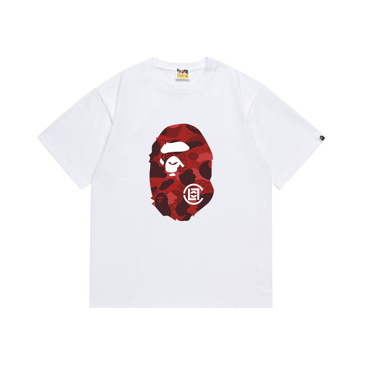 BAPE Red Camo Ape Head Graphic T-Shirt ¡ª front