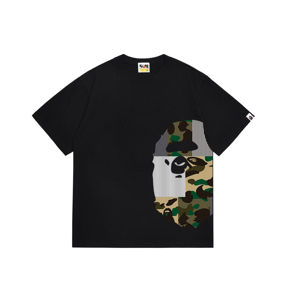 BAPE Camo Ape Face Graphic Short-Sleeve T-Shirt ¡ª front