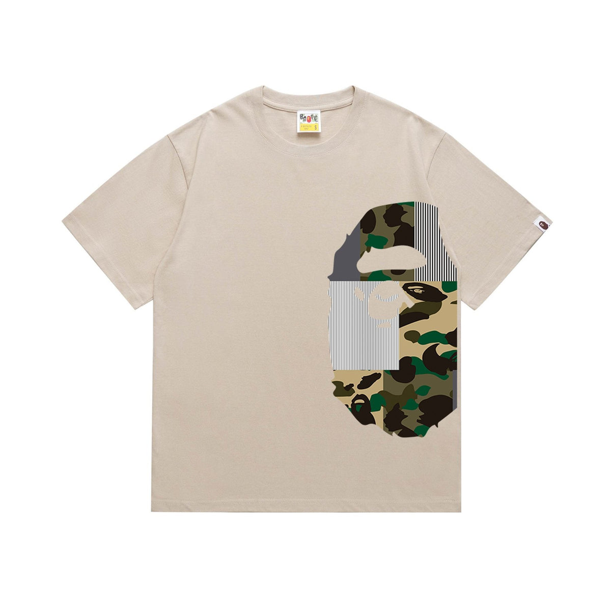 BAPE Camo Ape Face Graphic Short-Sleeve T-Shirt ¡ª front