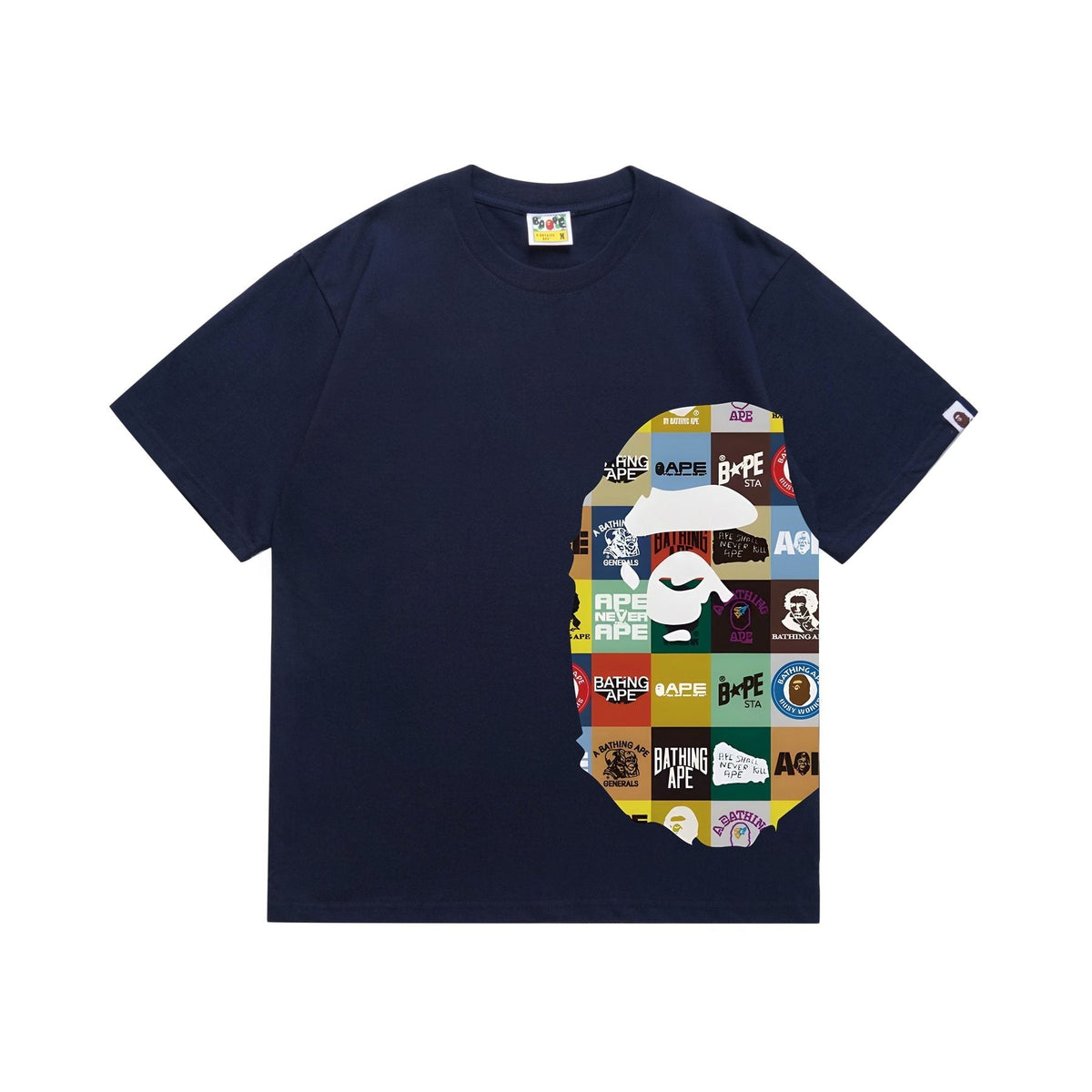 BAPE Ape-Head Collage Short-Sleeve T-Shirt ¡ª front