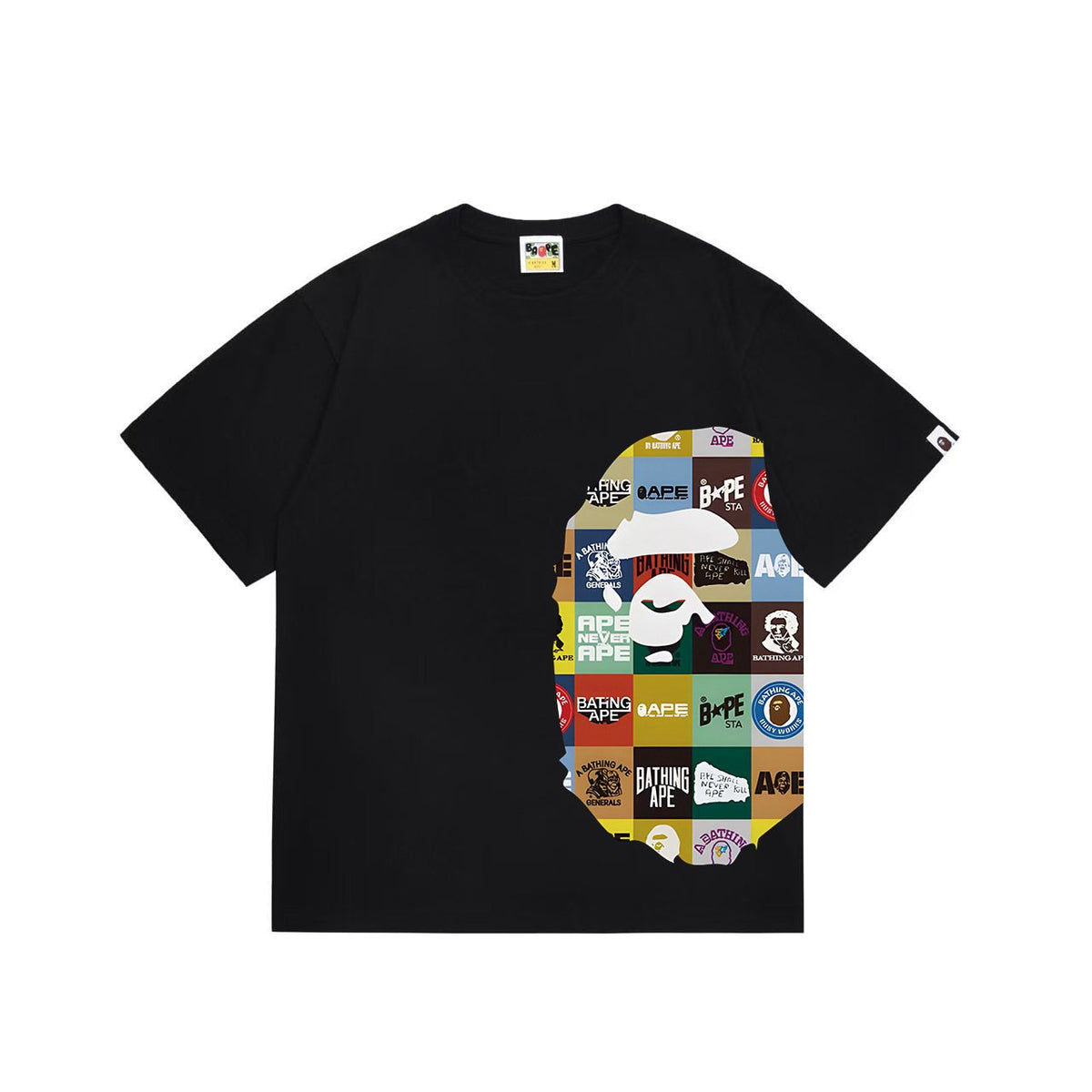 BAPE Ape-Head Collage Short-Sleeve T-Shirt ¡ª front