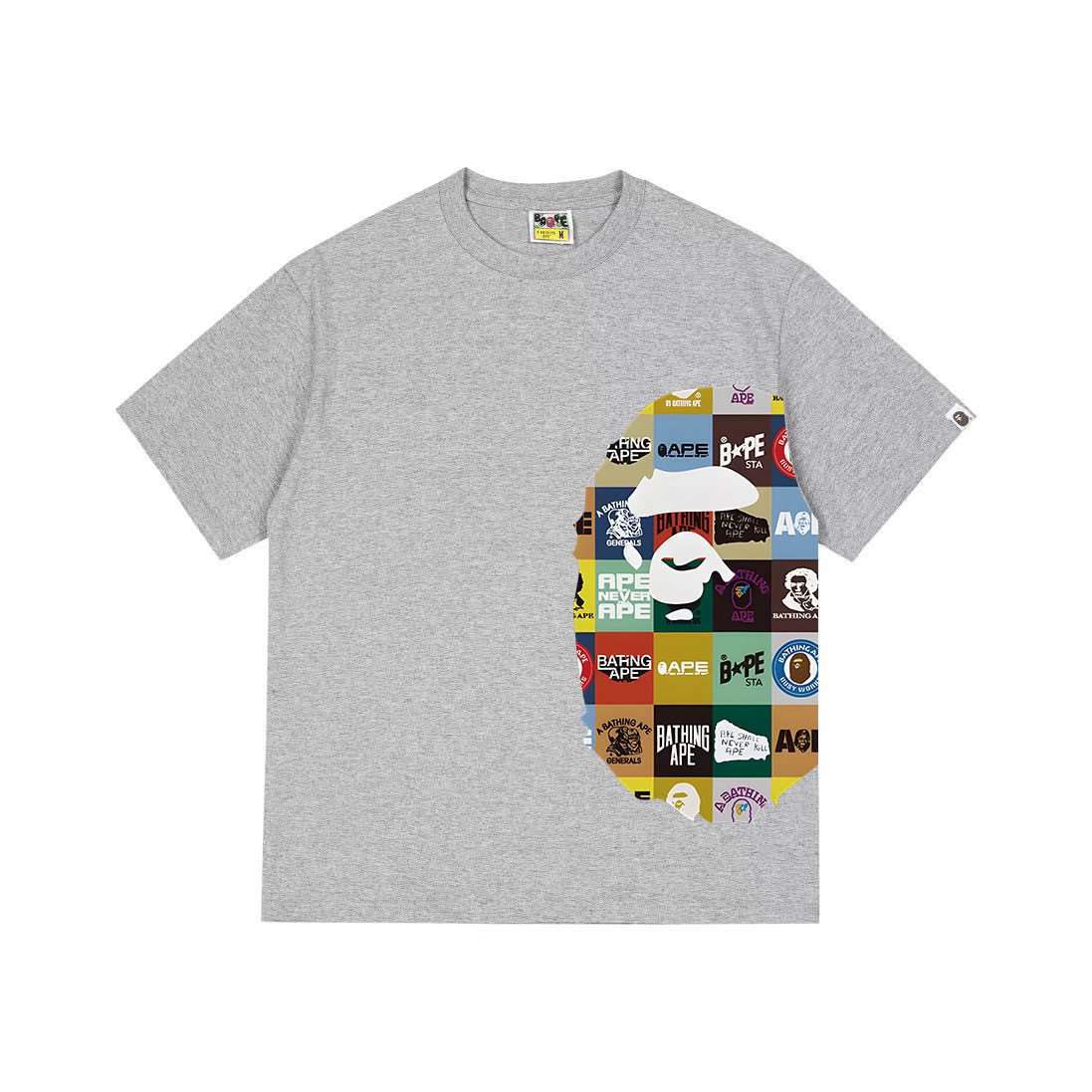 BAPE Ape-Head Collage Short-Sleeve T-Shirt ¡ª front