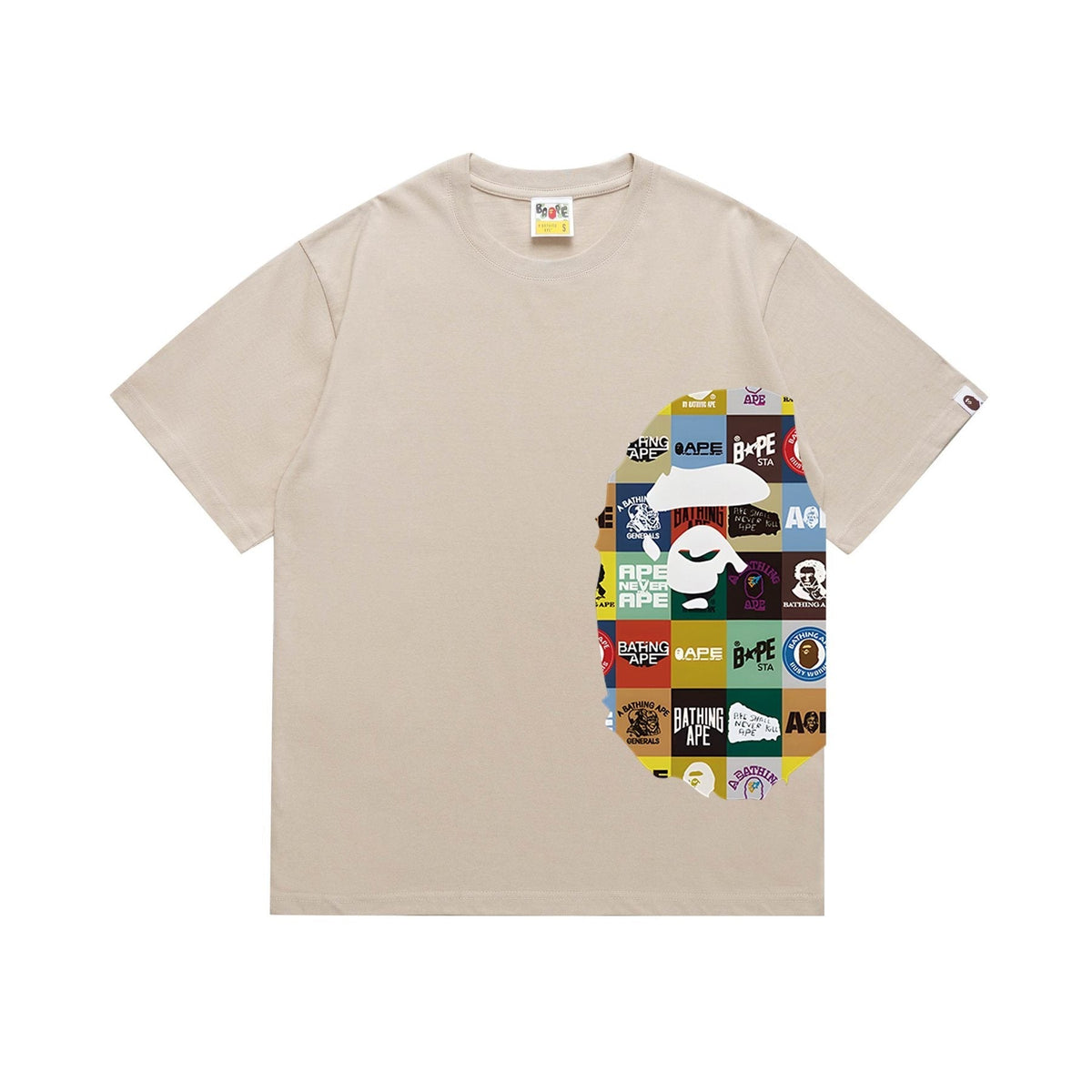 BAPE Ape-Head Collage Short-Sleeve T-Shirt ¡ª front