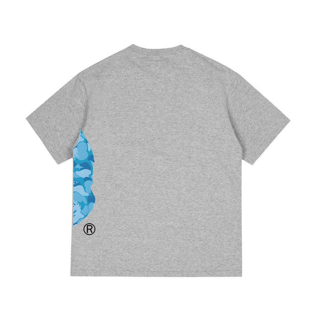BAPE Blue Camo Ape-Head Side Graphic T-Shirt ¡ª back