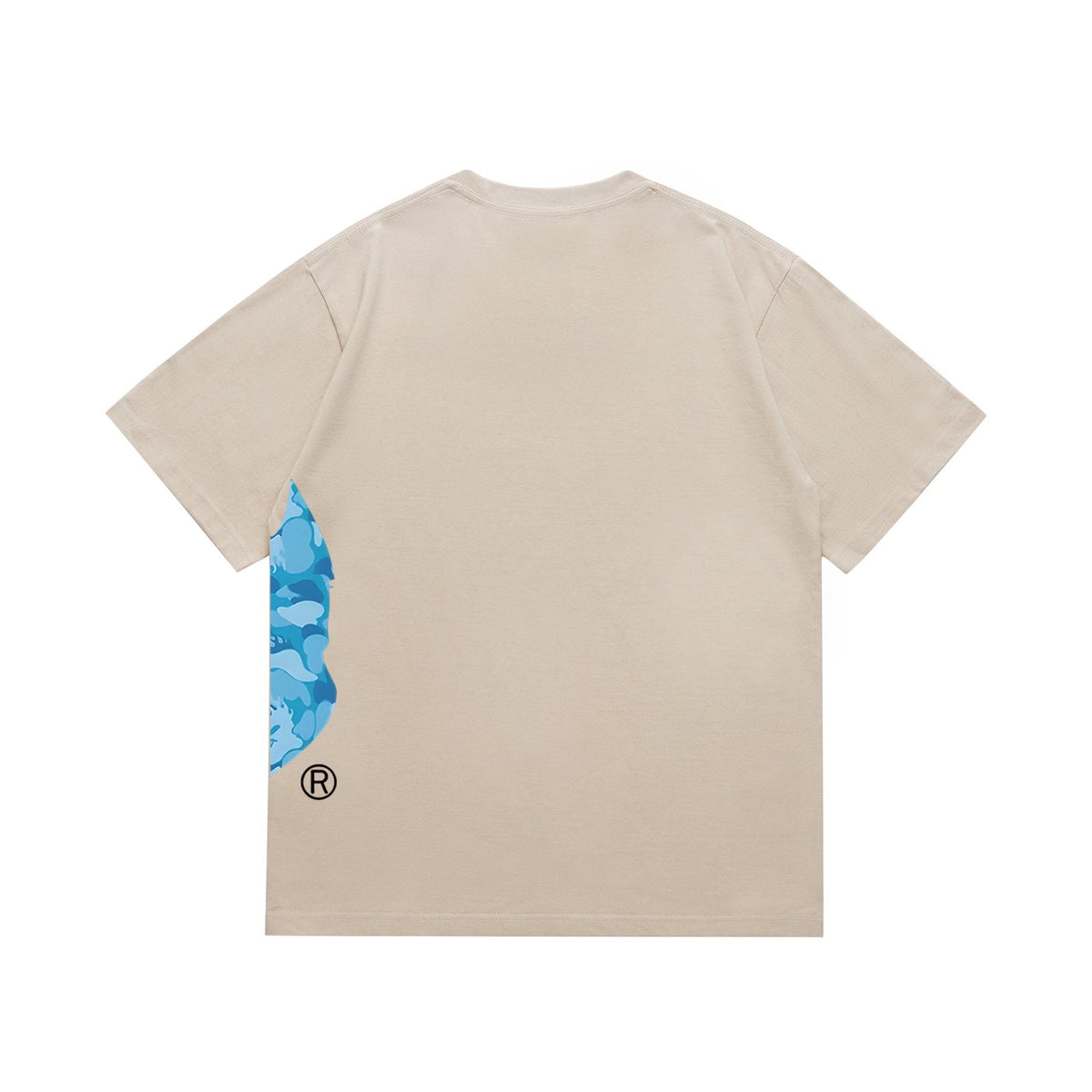 BAPE Blue Camo Ape-Head Side Graphic T-Shirt ¡ª back