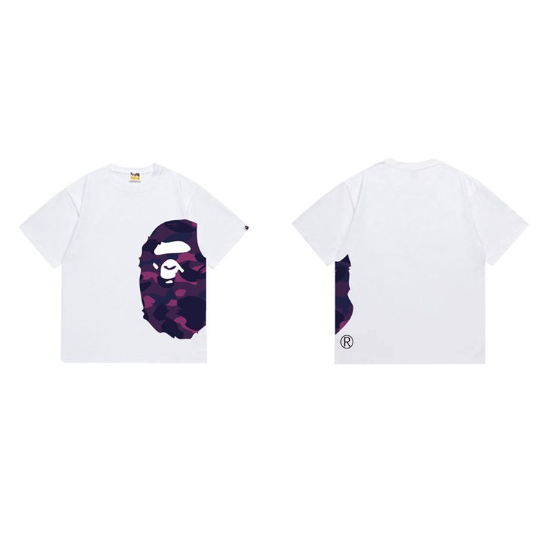 BAPE Purple Camo Side Graphic T-Shirt ¡ª front