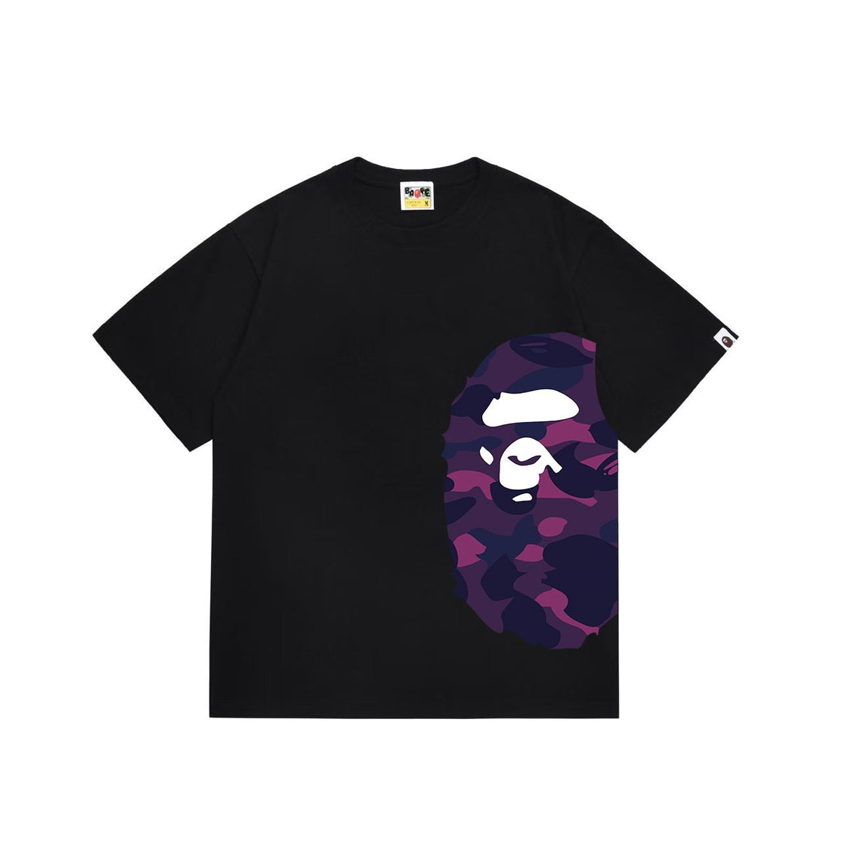 BAPE Purple Camo Side Graphic T-Shirt ¡ª front