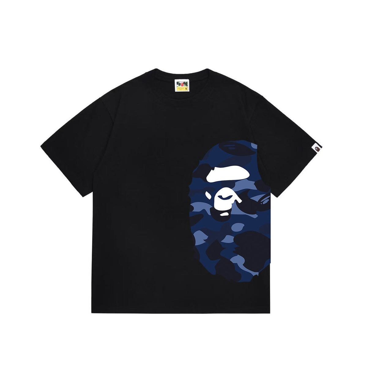 BAPE Blue Camo Side Graphic T-Shirt ¡ª front