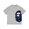 BAPE Blue Camo Ape-Head Graphic T-Shirt ¡ª front