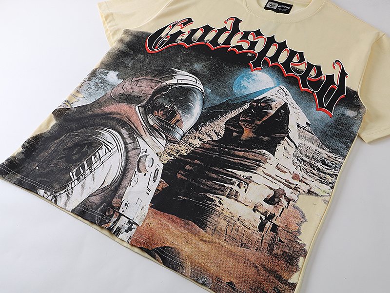 Godspeed Astronaut Pyramid Graphic T-Shirt ¡ª detail