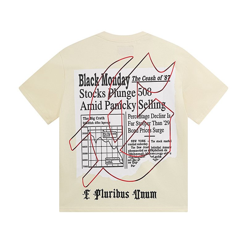 Godspeed Stock Chart Graphic Short-Sleeve T-Shirt ¡ª back