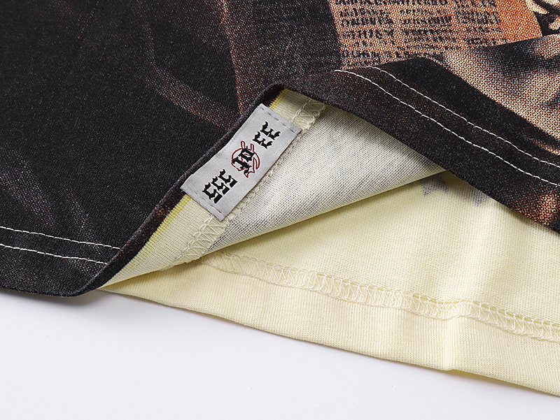 Godspeed Stock Chart Graphic Short-Sleeve T-Shirt ¡ª fabric_closeup