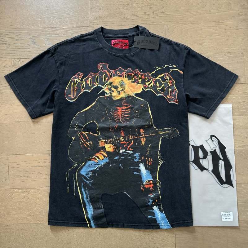 Godspeed Skeleton Guitar Graphic T-Shirt ¡ª context