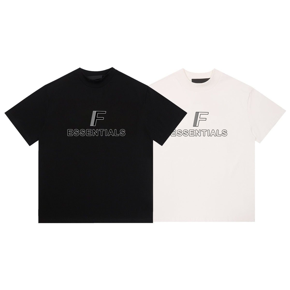 ESSENTIALS F-Letter Embroidered Graphic T-Shirt ¡ª comparison