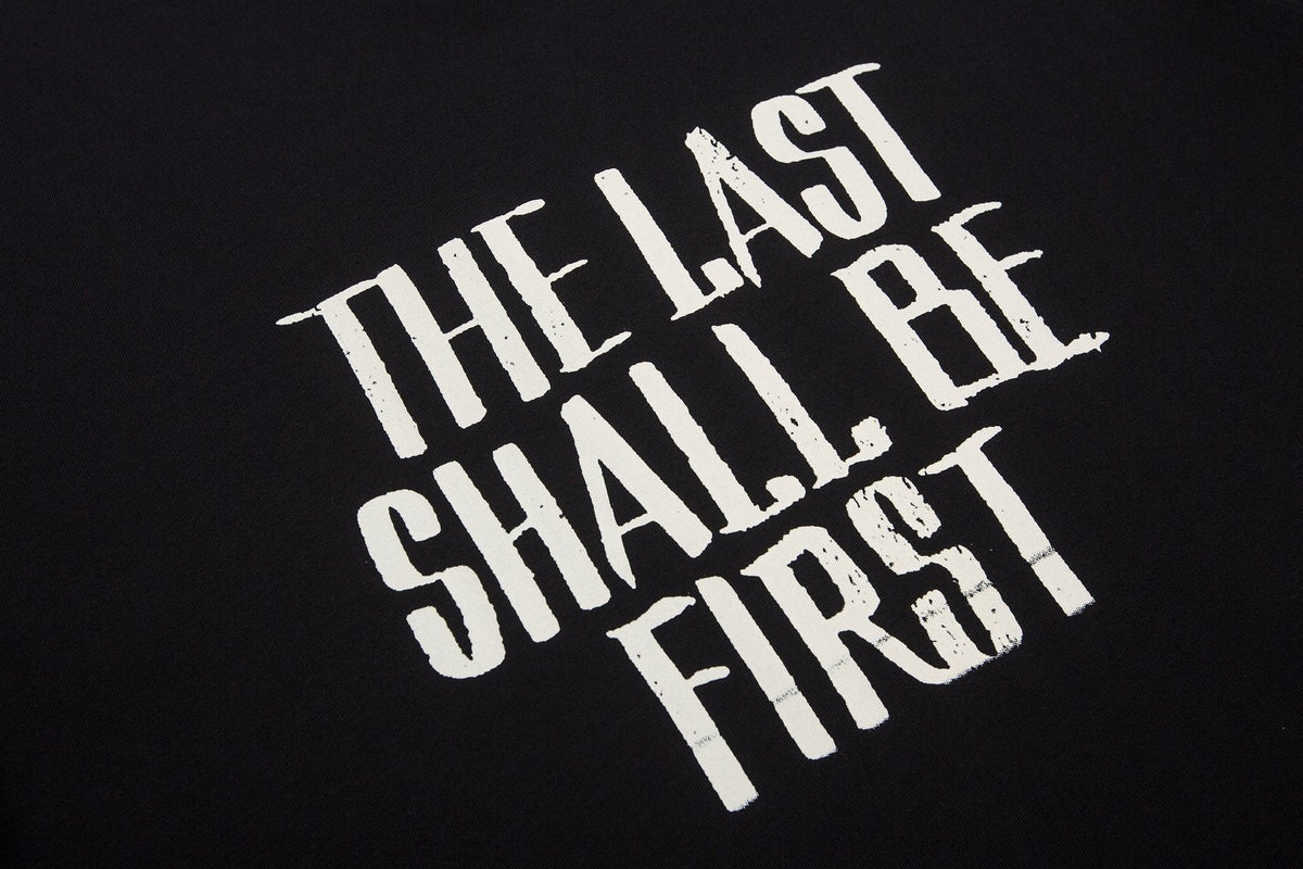 ESSENTIALS The Last Shall Be First Portrait Back T-Shirt ¡ª detail
