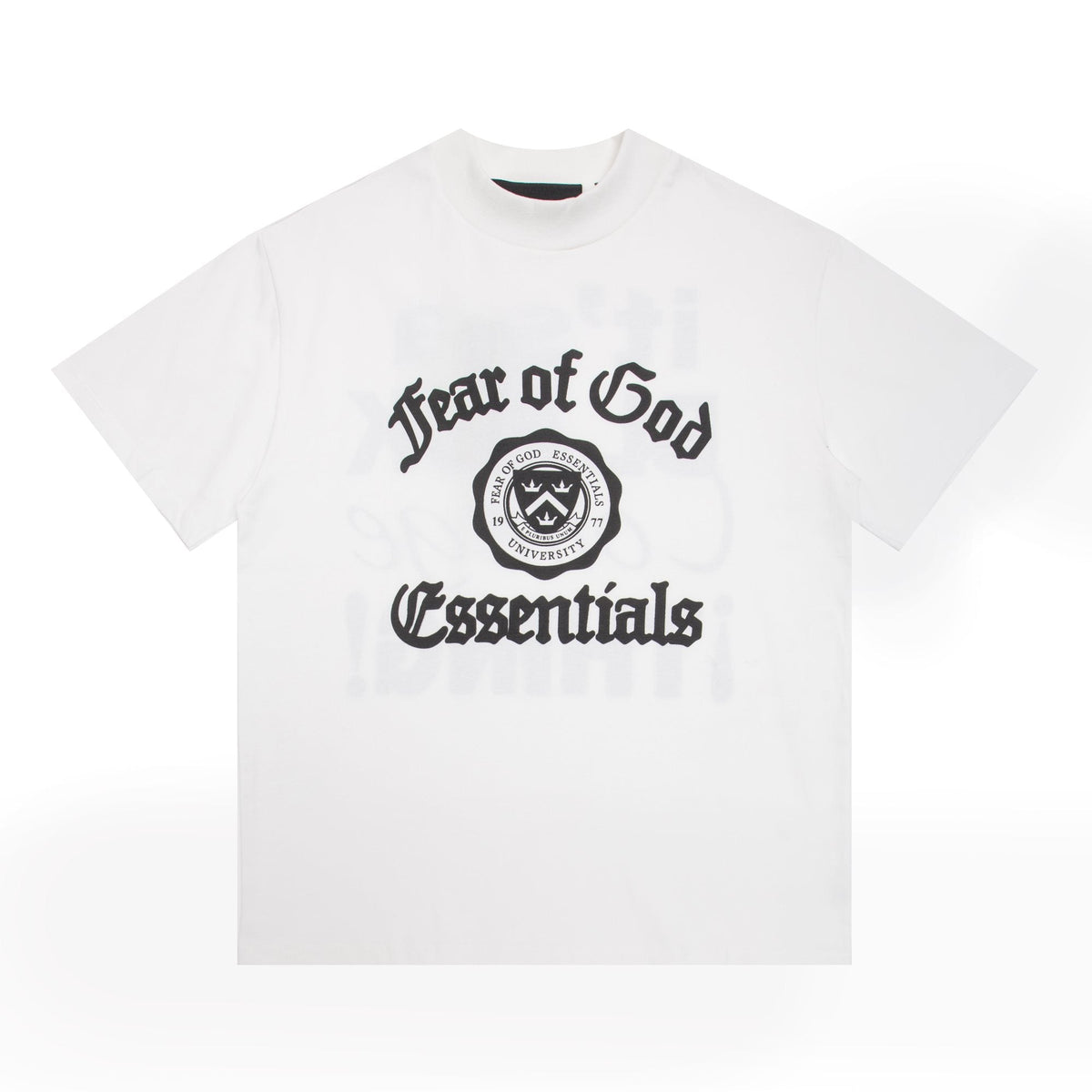 Fear of God Essentials Black College Graphic T-Shirt ¡ª hero