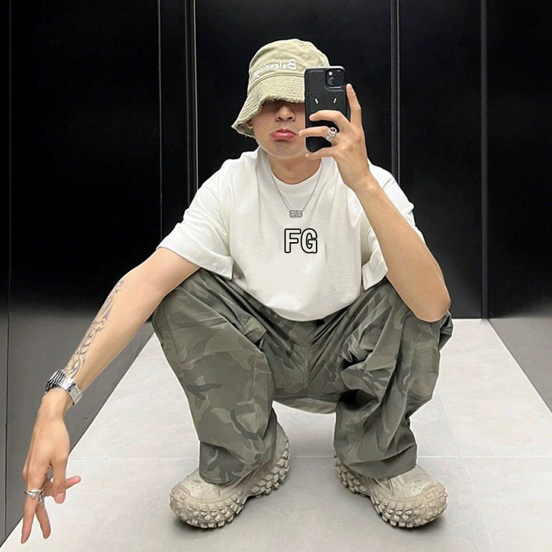 Fear of God Essentials Cutout Front Graphic T-Shirt ¡ª context