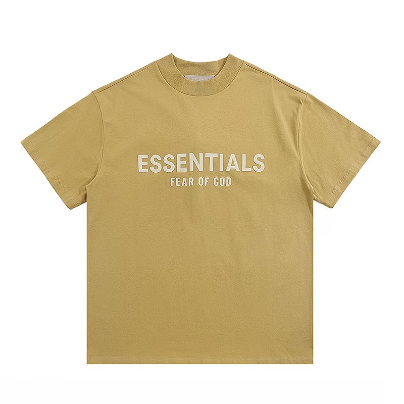 ESSENTIALS Flocked Logo Short-Sleeve T-Shirt ¡ª front