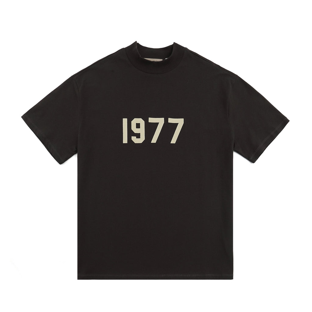 ESSENTIALS 1977 Contrast Graphic Mock-Neck T-Shirt ¡ª hero