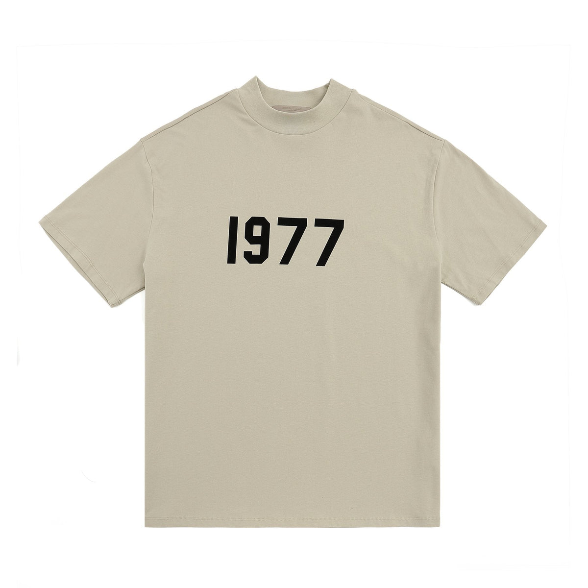 ESSENTIALS 1977 Contrast Graphic Mock-Neck T-Shirt ¡ª front