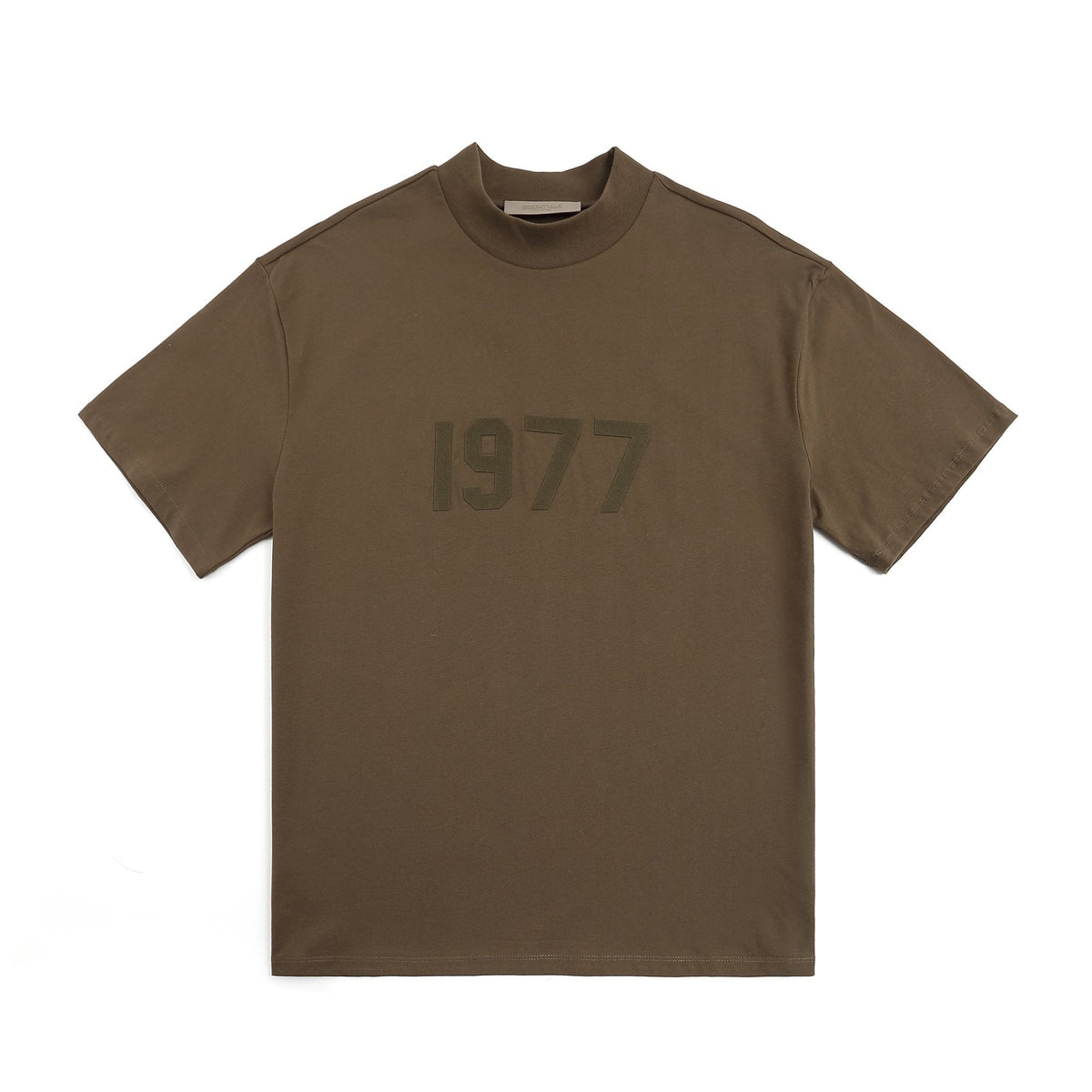 ESSENTIALS 1977 Tonal Wordmark Mock-Neck T-Shirt ¡ª front
