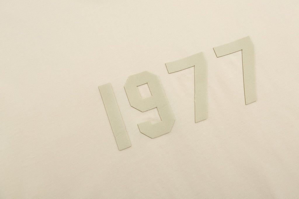 ESSENTIALS 1977 Tonal Wordmark Mock-Neck T-Shirt ¡ª detail