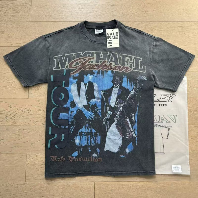 VALE USA Washed Michael Jackson Graphic T-Shirt ¡ª context