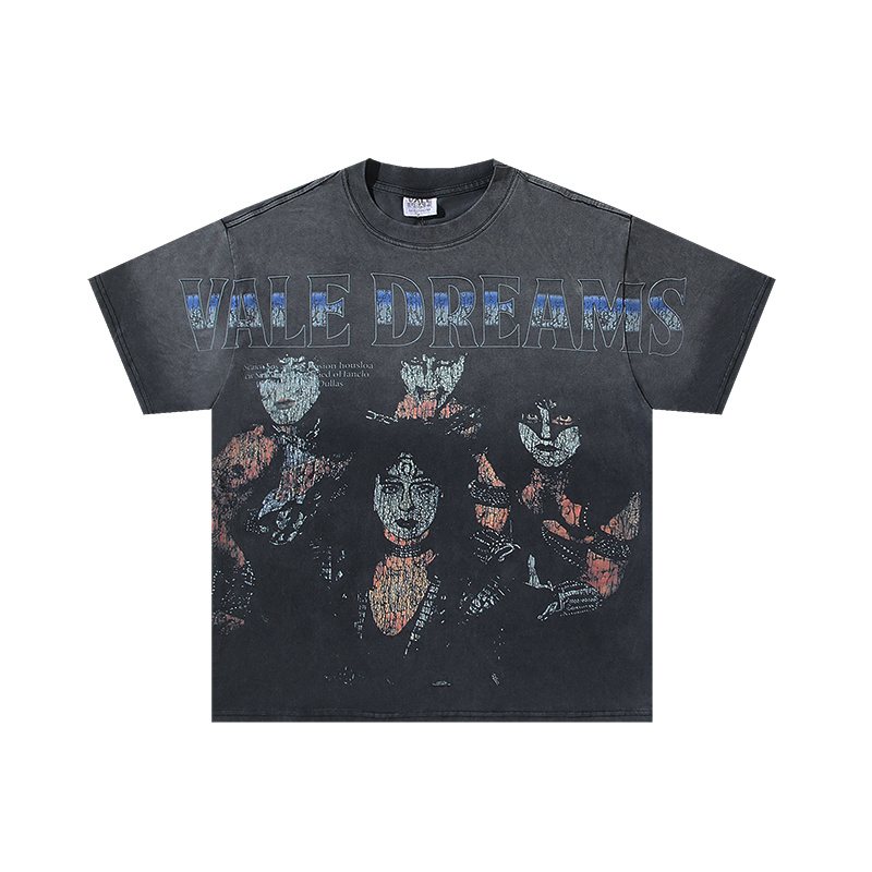 VALE USA Washed Black Graphic T-Shirt ¡ª hero