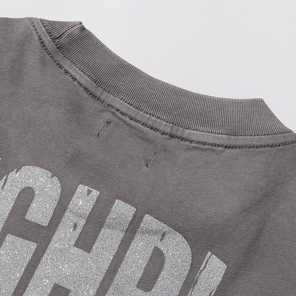Rough Play Skeleton Rapper Graphic Short-Sleeve T-Shirt ¡ª detail